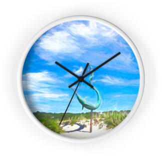 Menemsha Swordfish Harpooner - Wall clock